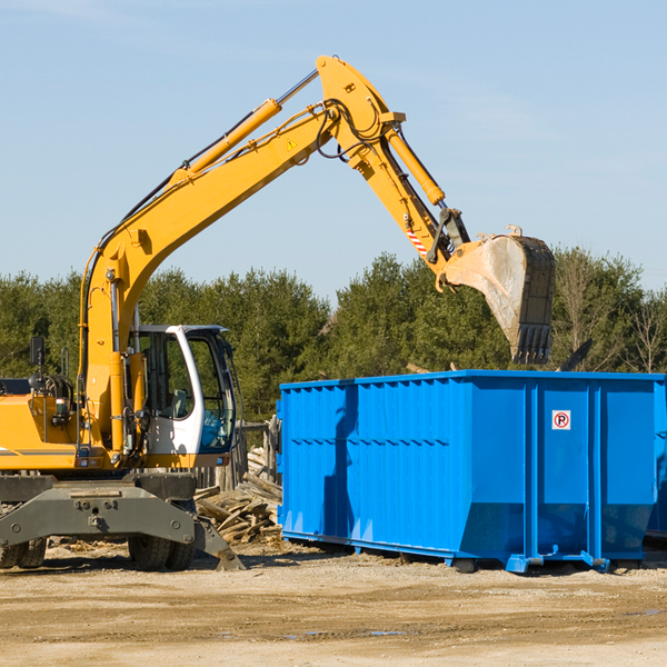 are there any restrictions on where a residential dumpster can be placed in Kensington Kansas